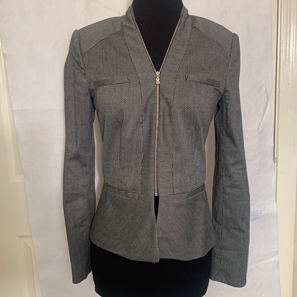 Etcetera Size 0 Black/Gray Jacket, Pit to Pit 17 1/2”, Length 24” New - Picture 6 of 12
